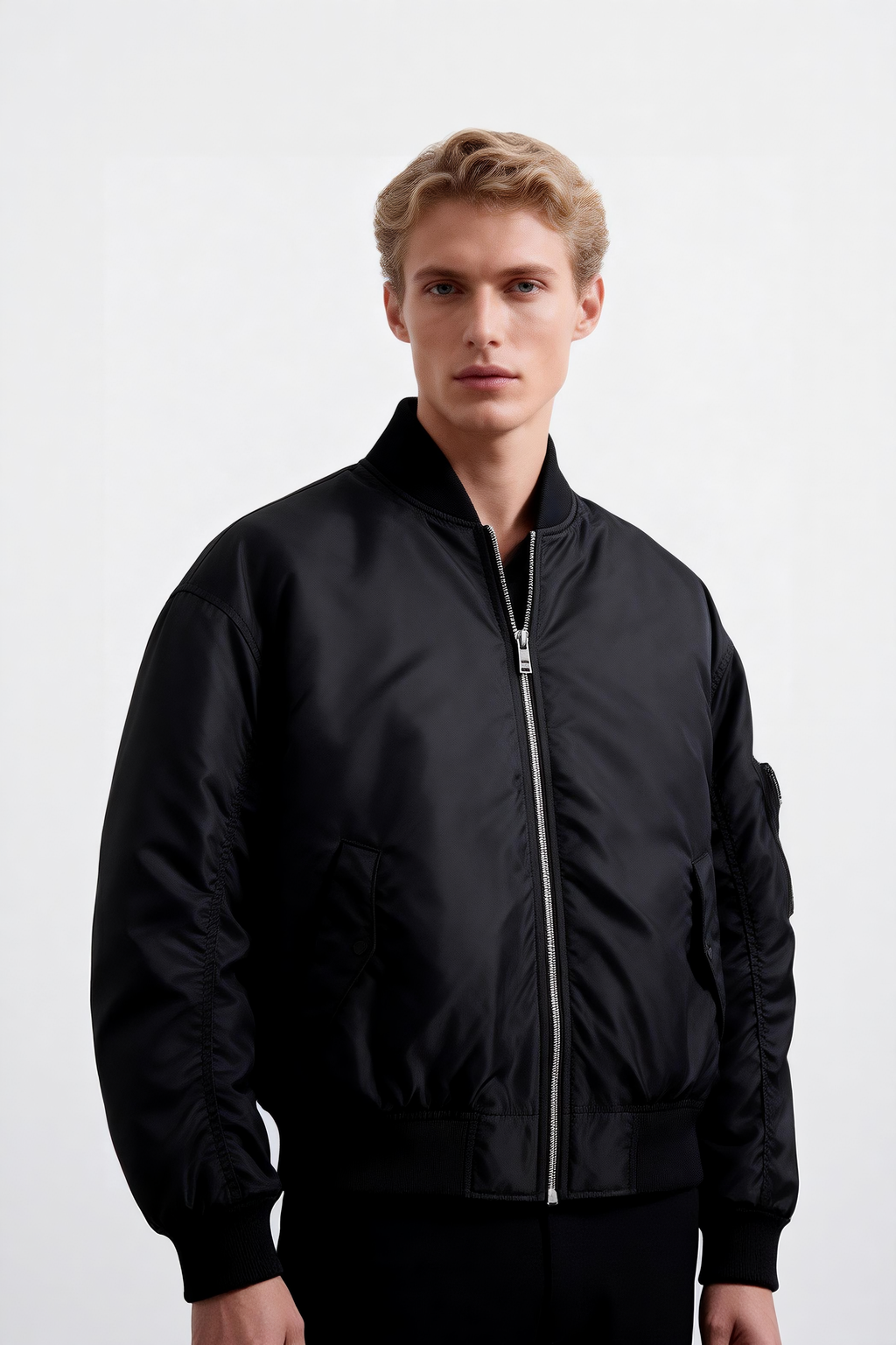 Nylon Bomber Jacket Premium